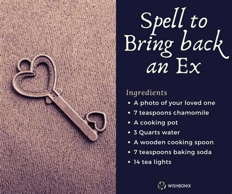 Love spells to attract your ex back